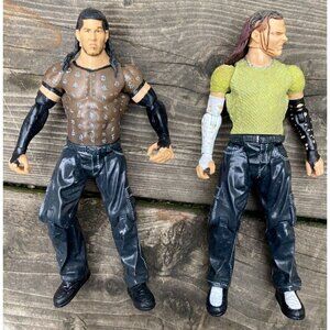 WWE Jeff & Matt Hardy The Hardy Boyz Jakks Wrestling Action Figure WWFE 2001